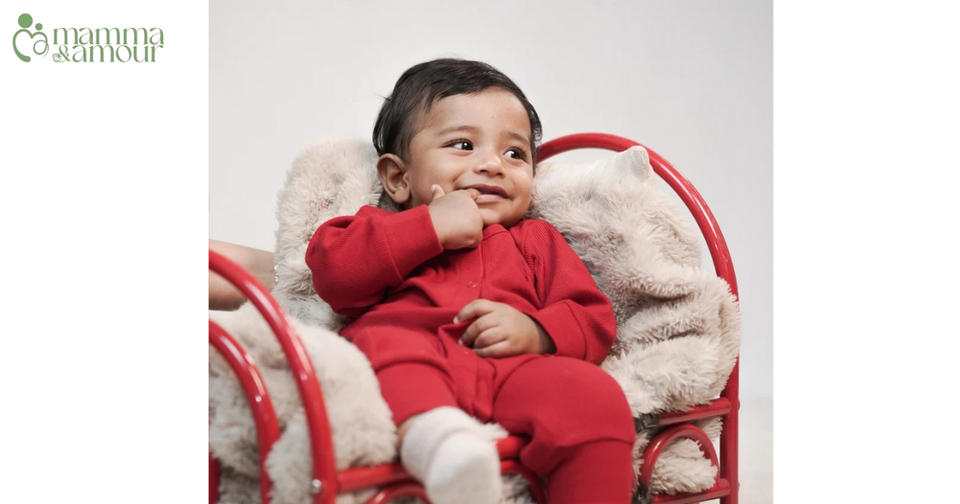 Newborn winter clothes India - organic cotton sleepsuit and onesie layers for 0-6 month baby