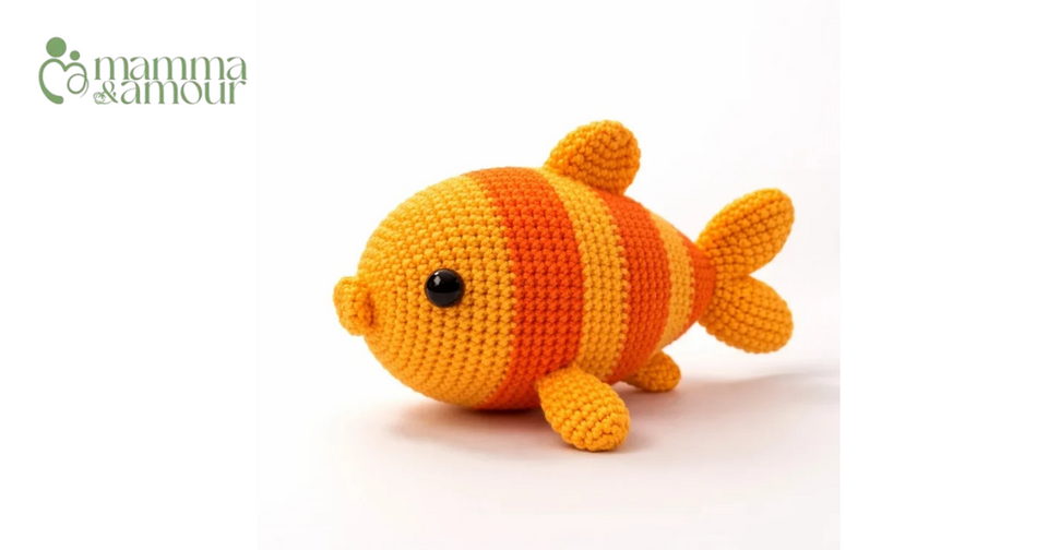 Mamma & Amour handmade crochet fish amigurumi toy for organic baby toys guide