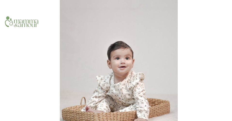 Mamma & Amour organic cotton baby outfit, ideal baby shower gift India