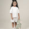 Botanical Print Oversized T-Shirt & Shorts Set
