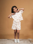 Lion Print Oversized T-Shirt And Shorts Set