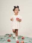 Apple Print Textured Dress