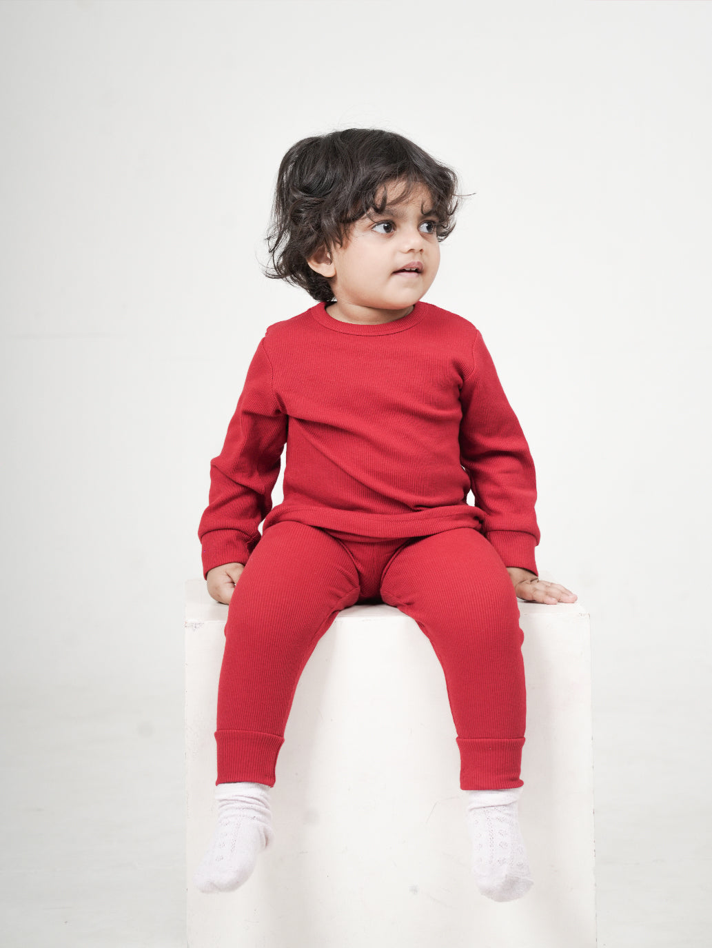 Textured Red Night Wear