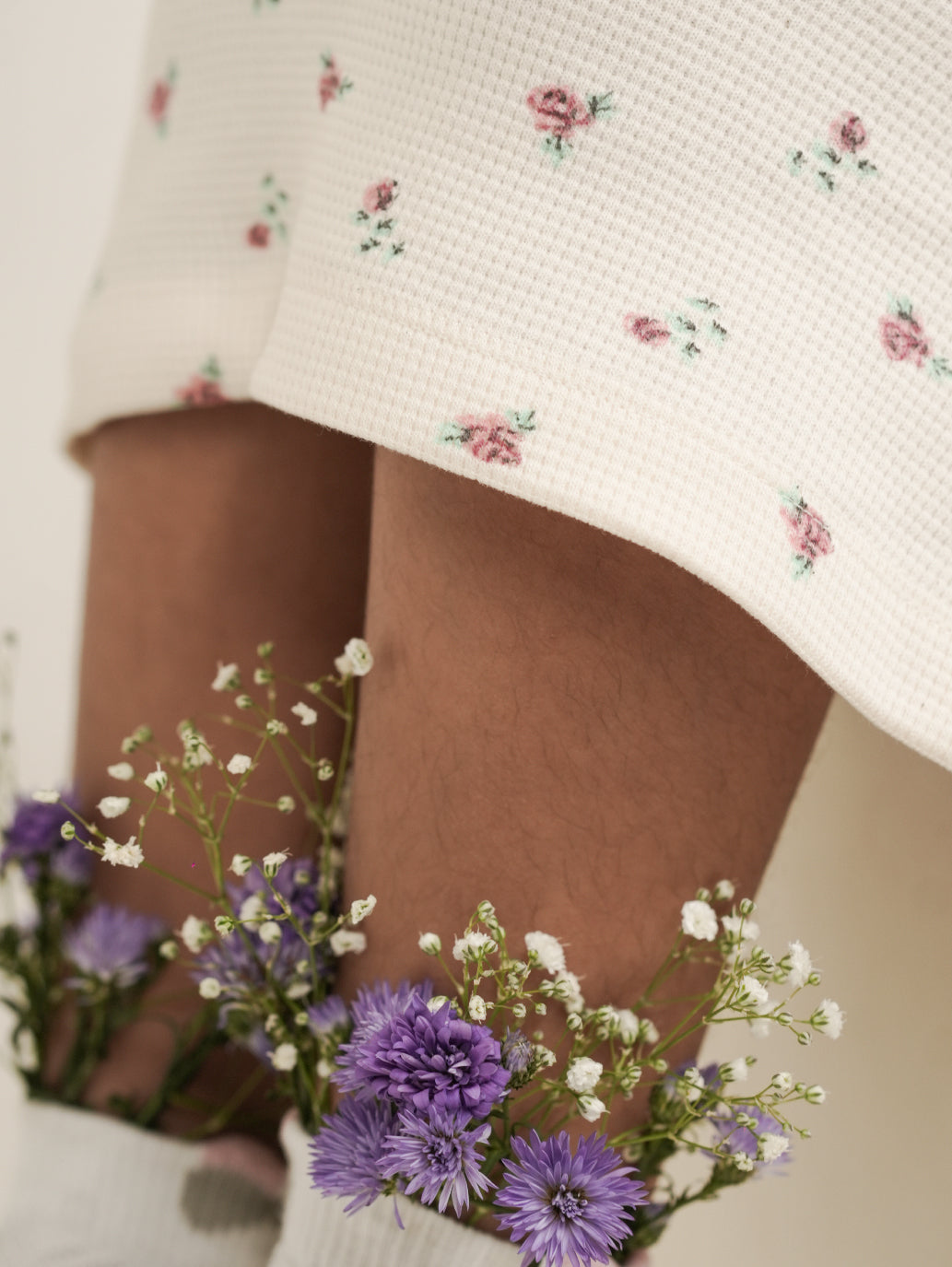 Rose Floral Dress With Ruffles