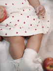 Apple Print Waffled Playsuit