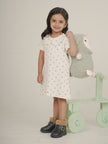 Rose Floral Dress With Ruffles