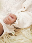 Cloud Party Pointelle Organic Cotton Romper