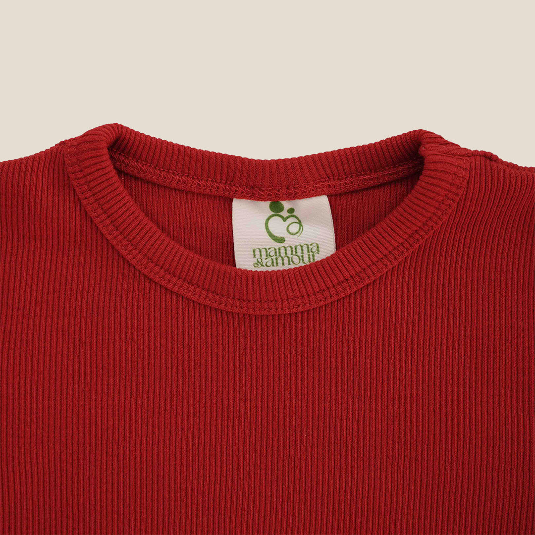 Textured Red Night Wear