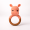 Signature Hippo Rattle | Handcrafted Crochet Baby Toy