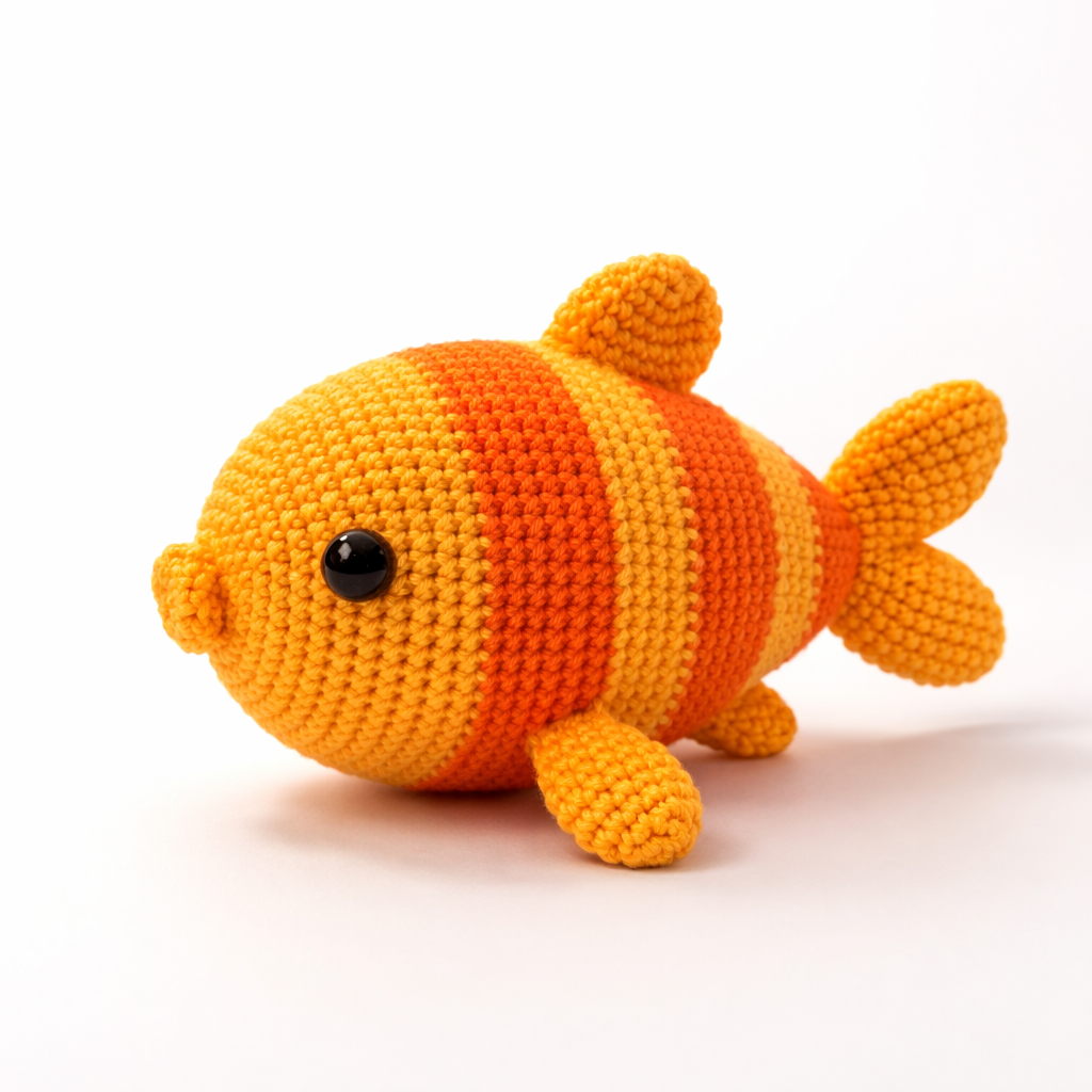 Ocean Whisper Crochet Fish | Handcrafted Amigurumi Soft Toy