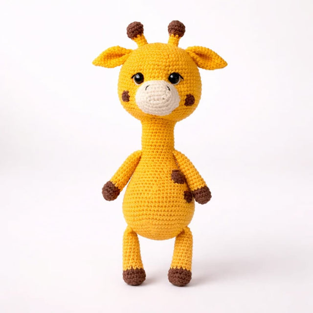 Mamma & Amour handcrafted crochet giraffe soft toy for babies india
