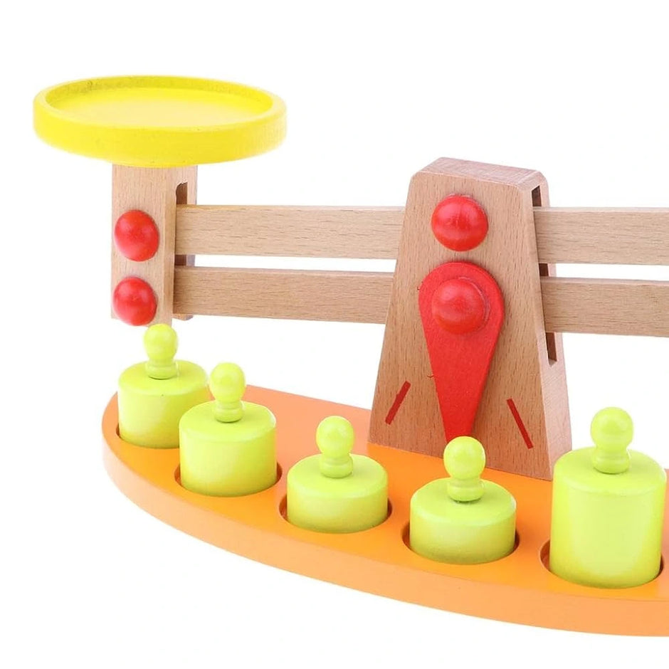 Wooden Balance Scale Weights