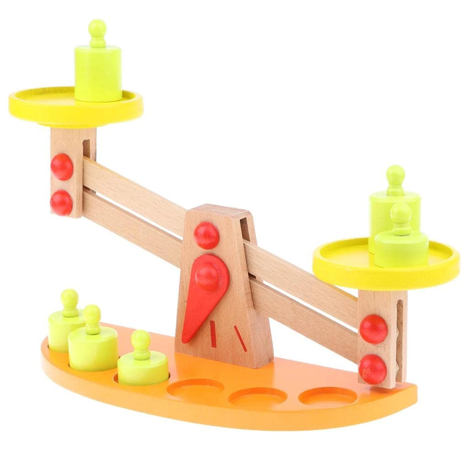 Wooden Balance Scale Weights