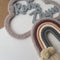Mamma & Amour personalised macrame baby name cloud wall frame with cotton fringe nursery decor